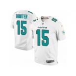 Men's Nike Miami Dolphins #15 Justin Hunter Elite White NFL Jersey