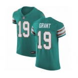 Men's Nike Miami Dolphins #19 Jakeem Grant Aqua Green Alternate Vapor Untouchable Elite Player NFL Jersey