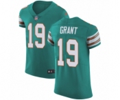 Men's Nike Miami Dolphins #19 Jakeem Grant Aqua Green Alternate Vapor Untouchable Elite Player NFL Jersey