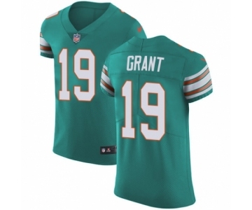 Men's Nike Miami Dolphins #19 Jakeem Grant Aqua Green Alternate Vapor Untouchable Elite Player NFL Jersey