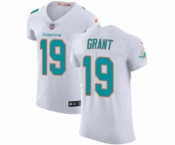 Men's Nike Miami Dolphins #19 Jakeem Grant White Vapor Untouchable Elite Player NFL Jersey