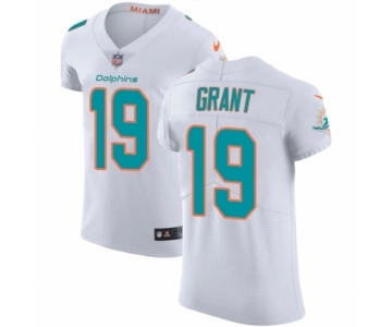 Men's Nike Miami Dolphins #19 Jakeem Grant White Vapor Untouchable Elite Player NFL Jersey