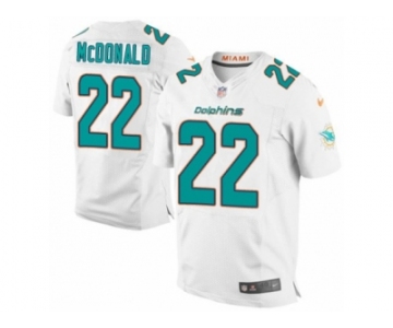 Men's Nike Miami Dolphins #22 T.J. McDonald Elite White NFL Jersey