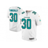 Men's Nike Miami Dolphins #30 Cordrea Tankersley Elite White NFL Jersey