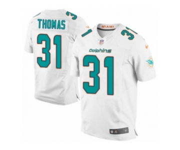 Men's Nike Miami Dolphins #31 Michael Thomas Elite White NFL Jersey