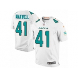 Men's Nike Miami Dolphins #41 Byron Maxwell Elite White NFL Jersey