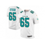 Men's Nike Miami Dolphins #65 Anthony Steen Elite White NFL Jersey