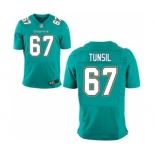 Men's Nike Miami Dolphins #67 Laremy Tunsil Elite Green Team Color NFL Jersey