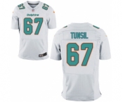 Men's Nike Miami Dolphins #67 Laremy Tunsil Elite White NFL Jersey