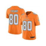 Men's Nike Miami Dolphins #80 Anthony Fasano Elite Orange Rush NFL Jersey