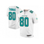 Men's Nike Miami Dolphins #80 Julius Thomas Elite White NFL Jersey