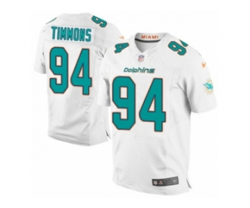 Men's Nike Miami Dolphins #94 Lawrence Timmons Elite White NFL Jersey