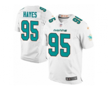 Men's Nike Miami Dolphins #95 William Hayes Elite White NFL Jersey