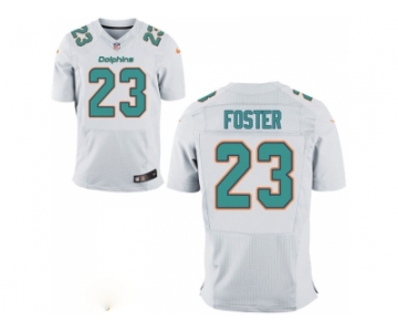 Mne Miami Dolphins #23 Adrian Foster Aqua White Elite Jersey