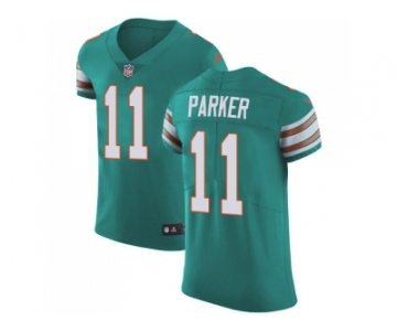 Nike Miami Dolphins #11 DeVante Parker Aqua Green Alternate Men Stitched NFL Vapor Untouchable Elite Jersey