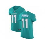 Nike Miami Dolphins #11 DeVante Parker Aqua Green Team Color Men Stitched NFL Vapor Untouchable Elite Jersey