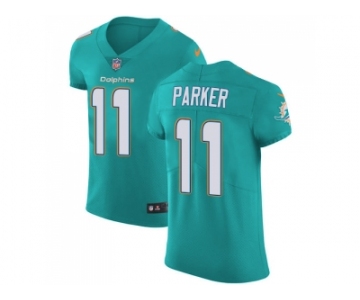 Nike Miami Dolphins #11 DeVante Parker Aqua Green Team Color Men Stitched NFL Vapor Untouchable Elite Jersey