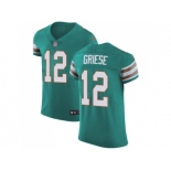 Nike Miami Dolphins #12 Bob Griese Aqua Green Alternate Men Stitched NFL Vapor Untouchable Elite Jersey