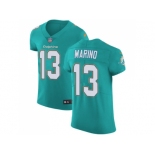 Nike Miami Dolphins #13 Dan Marino Aqua Green Team Color Men Stitched NFL Vapor Untouchable Elite Jersey