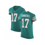 Nike Miami Dolphins #17 Ryan Tannehill Aqua Green Alternate Men Stitched NFL Vapor Untouchable Elite Jersey