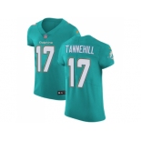 Nike Miami Dolphins #17 Ryan Tannehill Aqua Green Team Color Men Stitched NFL Vapor Untouchable Elite Jersey