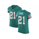 Nike Miami Dolphins #21 Frank Gore Aqua Green Alternate Men Stitched NFL Vapor Untouchable Elite Jersey