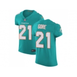 Nike Miami Dolphins #21 Frank Gore Aqua Green Team Color Men Stitched NFL Vapor Untouchable Elite Jersey