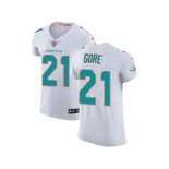 Nike Miami Dolphins #21 Frank Gore White Men Stitched NFL Vapor Untouchable Elite Jersey