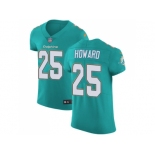 Nike Miami Dolphins #25 Xavien Howard Aqua Green Team Color Men Stitched NFL Vapor Untouchable Elite Jersey