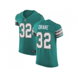 Nike Miami Dolphins #32 Kenyan Drake Aqua Green Alternate Men Stitched NFL Vapor Untouchable Elite Jersey