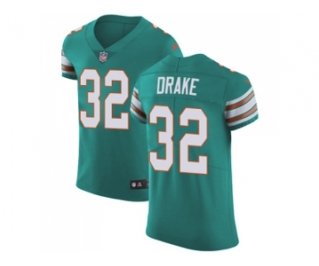 Nike Miami Dolphins #32 Kenyan Drake Aqua Green Alternate Men Stitched NFL Vapor Untouchable Elite Jersey