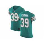 Nike Miami Dolphins #39 Larry Csonka Aqua Green Alternate Men Stitched NFL Vapor Untouchable Elite Jersey