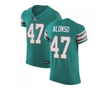 Nike Miami Dolphins #47 Kiko Alonso Aqua Green Alternate Men Stitched NFL Vapor Untouchable Elite Jersey