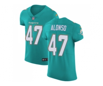 Nike Miami Dolphins #47 Kiko Alonso Aqua Green Team Color Men Stitched NFL Vapor Untouchable Elite Jersey