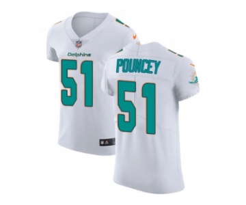 Nike Miami Dolphins #51 Mike Pouncey White Men Stitched NFL Vapor Untouchable Elite Jersey