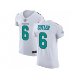 Nike Miami Dolphins #6 Jay Cutler White Men Stitched NFL Vapor Untouchable Elite Jersey