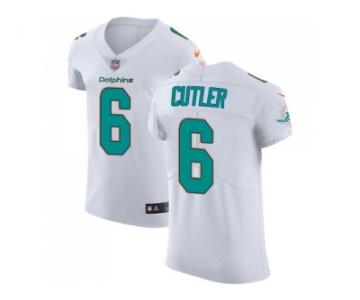 Nike Miami Dolphins #6 Jay Cutler White Men Stitched NFL Vapor Untouchable Elite Jersey