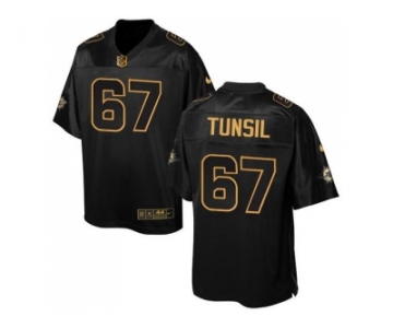 Nike Miami Dolphins #67 Laremy Tunsil Black Men's Stitched NFL Elite Pro Line Gold Collection Jersey