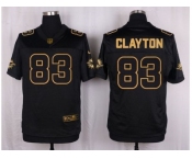 Nike Miami Dolphins #83 Mark Clayton Black Pro Line Gold Collection Jersey[Elite]