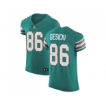 Nike Miami Dolphins #86 Mike Gesicki Aqua Green Alternate Men Stitched NFL Vapor Untouchable Elite Jersey