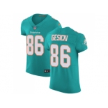 Nike Miami Dolphins #86 Mike Gesicki Aqua Green Team Color Men Stitched NFL Vapor Untouchable Elite Jersey