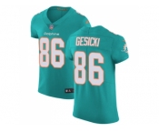 Nike Miami Dolphins #86 Mike Gesicki Aqua Green Team Color Men Stitched NFL Vapor Untouchable Elite Jersey