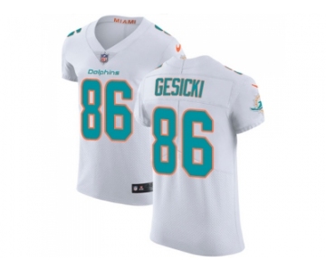 Nike Miami Dolphins #86 Mike Gesicki White Men Stitched NFL Vapor Untouchable Elite Jersey