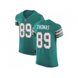 Nike Miami Dolphins #89 Julius Thomas Aqua Green Alternate Men Stitched NFL Vapor Untouchable Elite Jersey