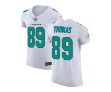 Nike Miami Dolphins #89 Julius Thomas White Men Stitched NFL Vapor Untouchable Elite Jersey