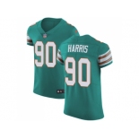 Nike Miami Dolphins #90 Charles Harris Aqua Green Alternate Men Stitched NFL Vapor Untouchable Elite Jersey