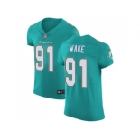 Nike Miami Dolphins #91 Cameron Wake Aqua Green Team Color Men Stitched NFL Vapor Untouchable Elite Jersey