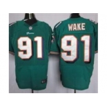 nike nfl jerseys Miami Dolphins #91 Cameron Wake Green [Elite]