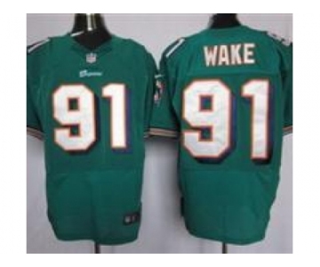 nike nfl jerseys Miami Dolphins #91 Cameron Wake Green [Elite]