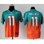 nike nfl jerseys miami dolphins #11 wallace green-orange[Elite drift fashion][second version]